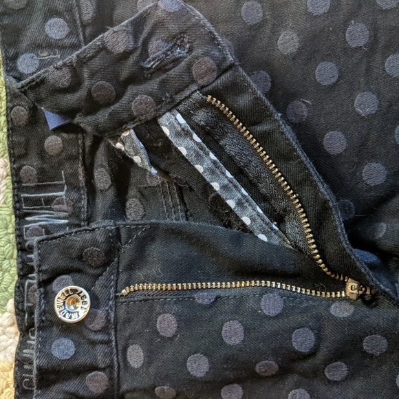 Alexa Chung Madewell Polka Dot Denim Shorts - Picture 3 of 7